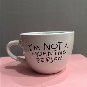 White Ceramic Mug with Fun Quote